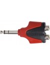 Proel AT250PRO Adattatore Presa 2 Rca - Spina Jack Stereo 6,3
