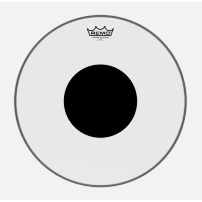 Remo CS-0316-10 Controlled Sound Top Black Dot Clear 16 2