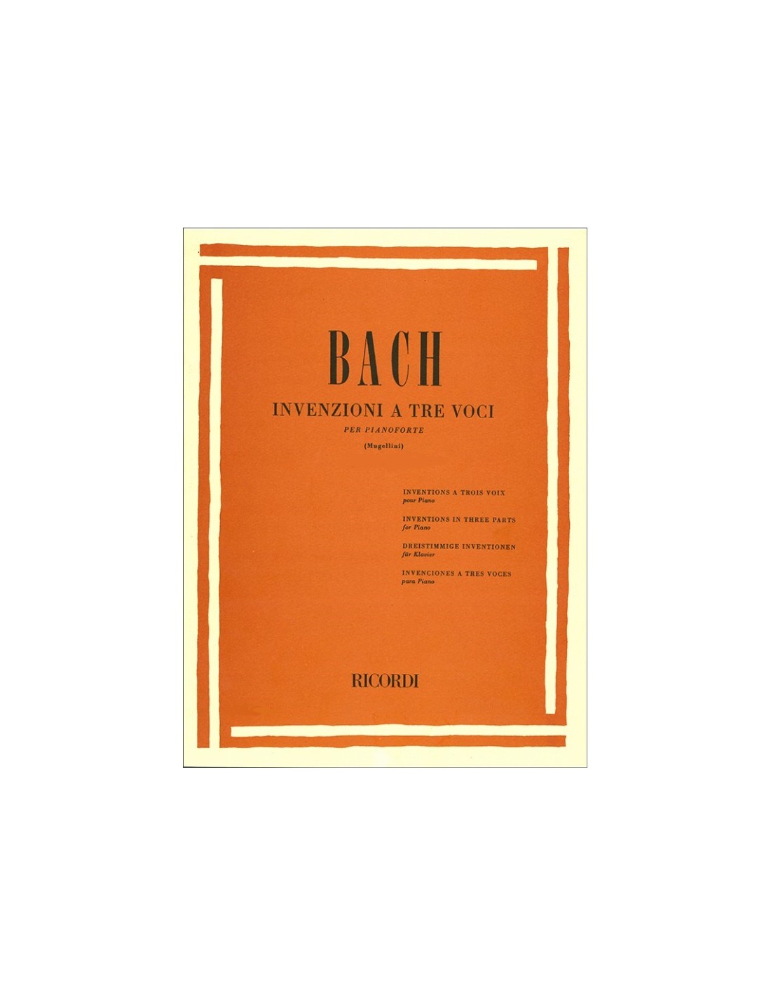 BACH INVENZIONI A TRE VOCI PER PIANOFORTE