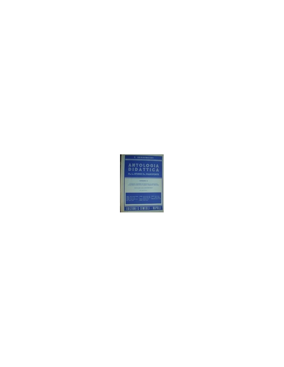 Rossomandi - Antologia didattica Cat. C Fasc. I