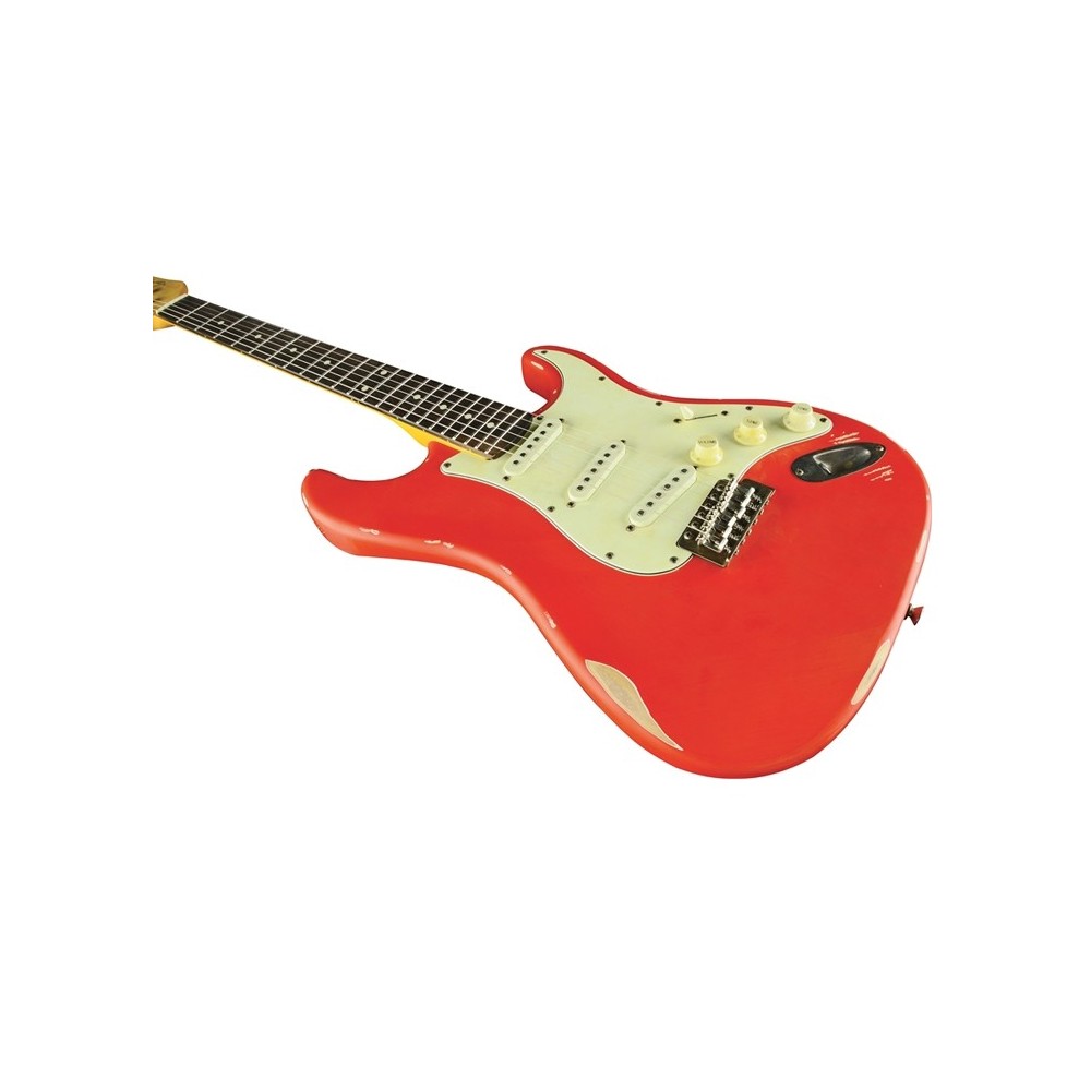 Eko S-300 Relic Fiesta Red Chitarra...