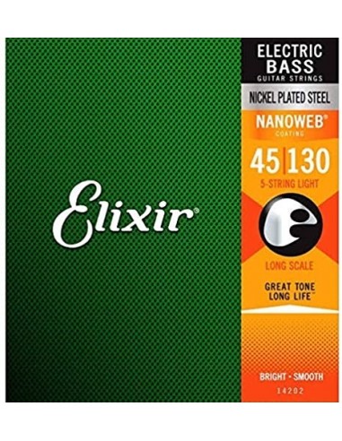 Elixir 14202 Nanoweb 5-Strings 45-130