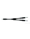 Proel BULK505LU3 Cavo 2x Jack Mono 6.3mm a Jack Stereo 3.5mm