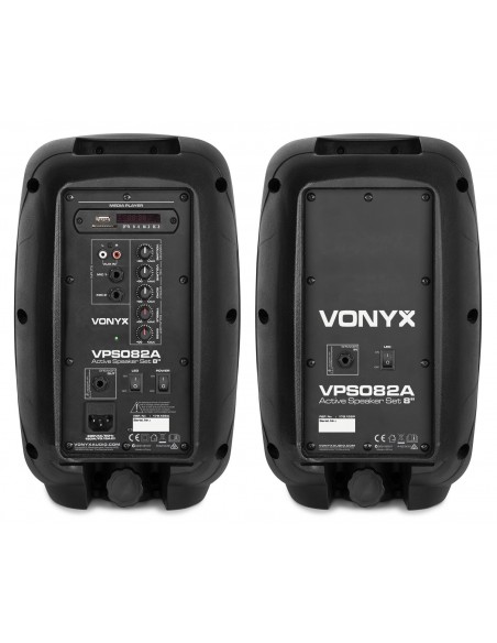 Vonyx VPS082A Plug & Play 400W Speaker Set 