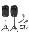 Vonyx VPS102A Plug & Play 600W Speaker Set con Supporti