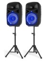 Vonyx VPS102A Plug & Play 600W Speaker Set con Supporti