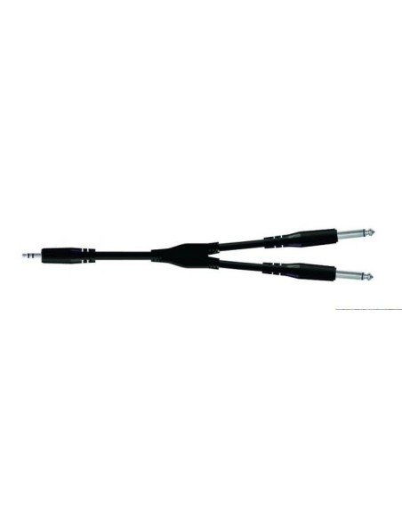 Proel BULK505LU18 Cavo 2x Jack Mono 6.3mm a Jack Stereo 3.5mm