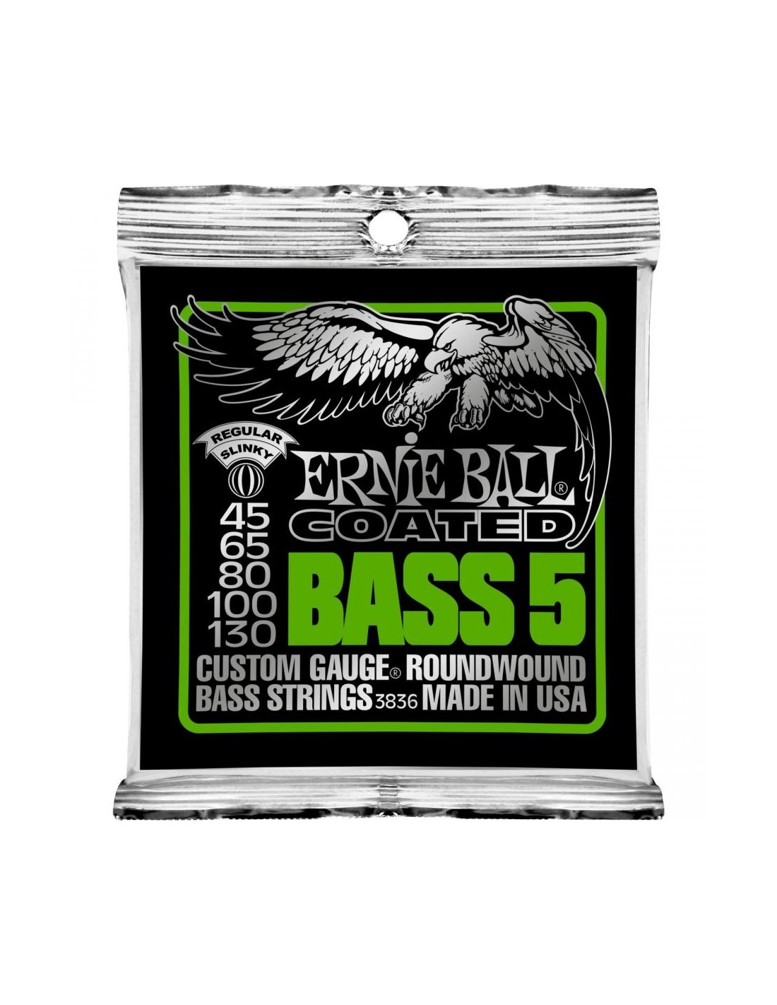 Ernie Ball 3836 - Coated Slinky Bass 45-130