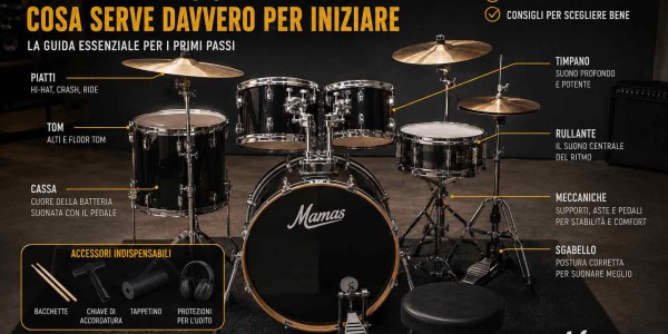 Batteria completa: cosa serve davvero per iniziare